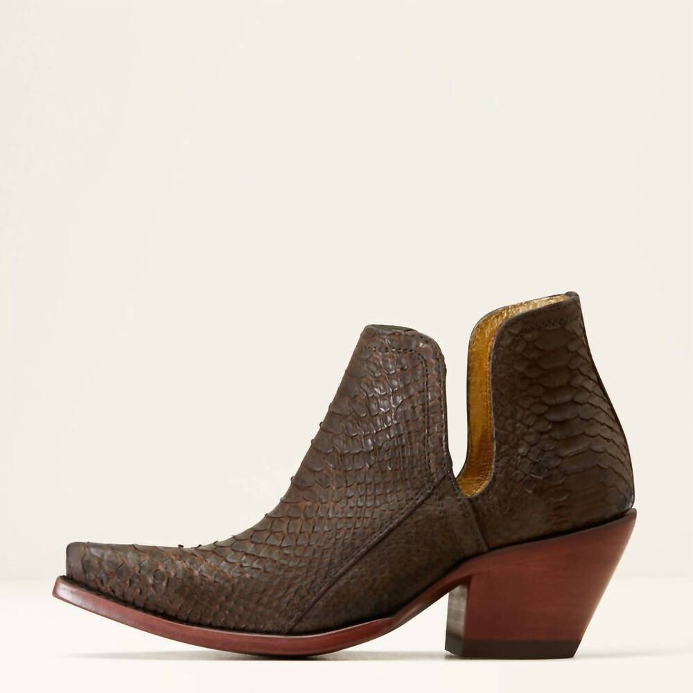 NEW ARIAT women's dixon python western boot in brown